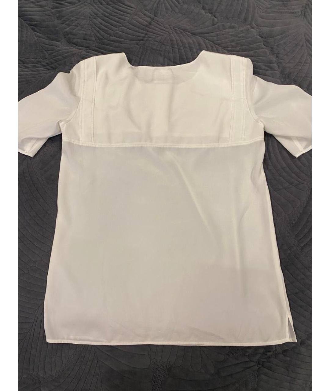 CHANEL PRE-OWNED Белая шелковая блузы, фото 2