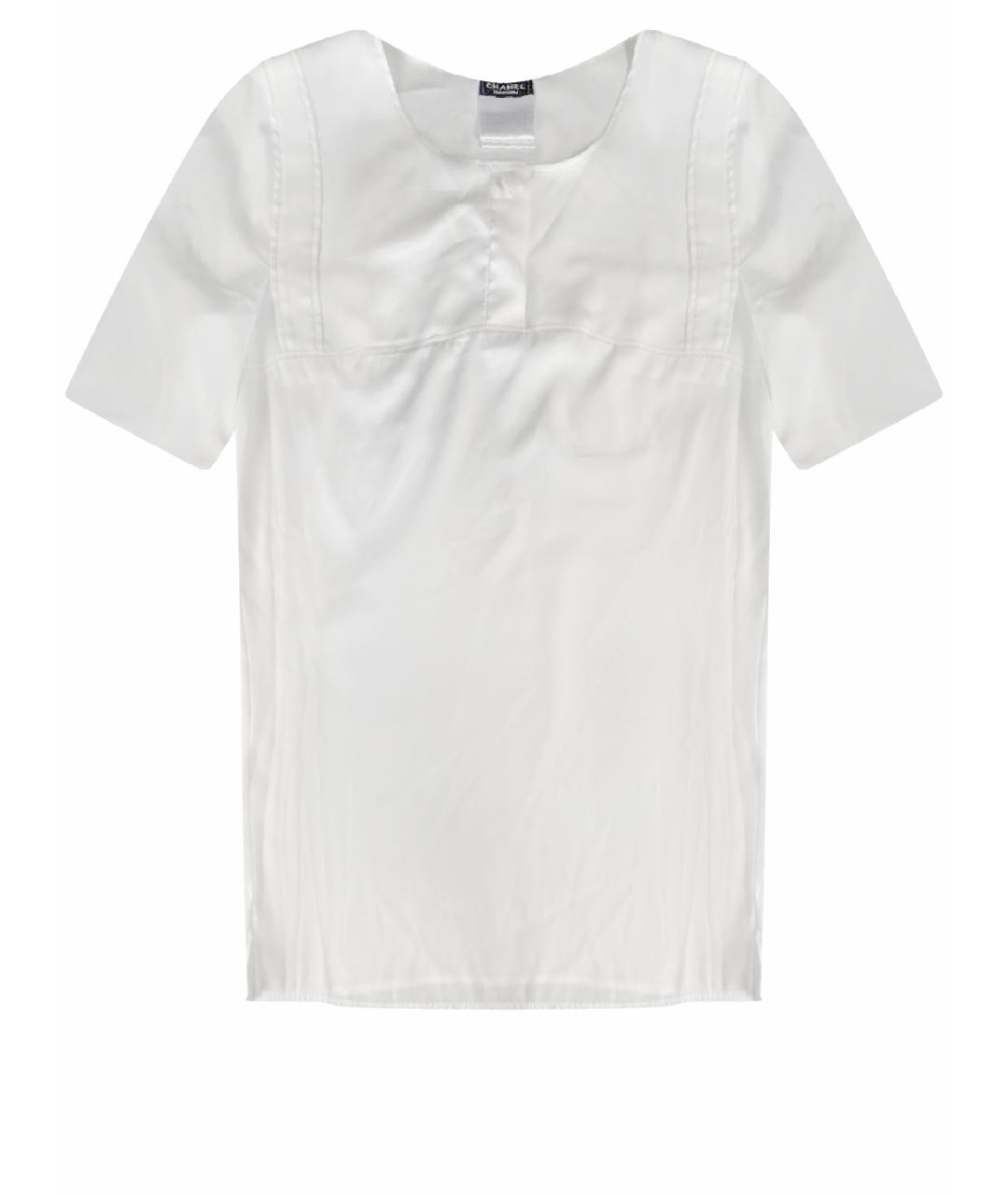 CHANEL PRE-OWNED Белая шелковая блузы, фото 1