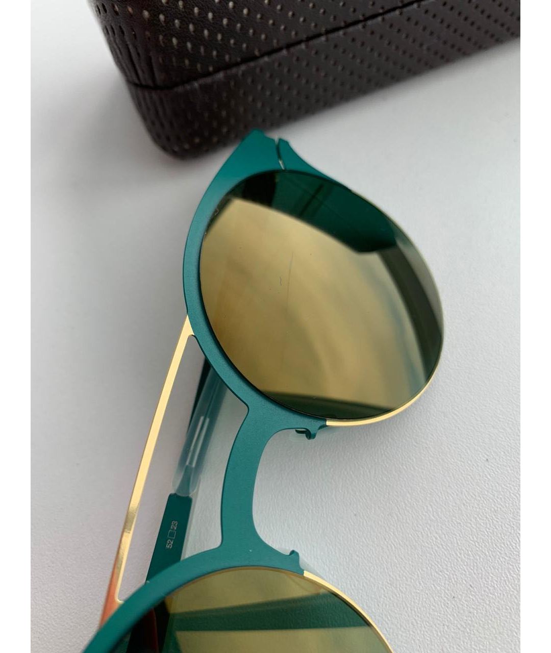 MYKITA Зеленые металлические солнцезащитные очки, фото 6