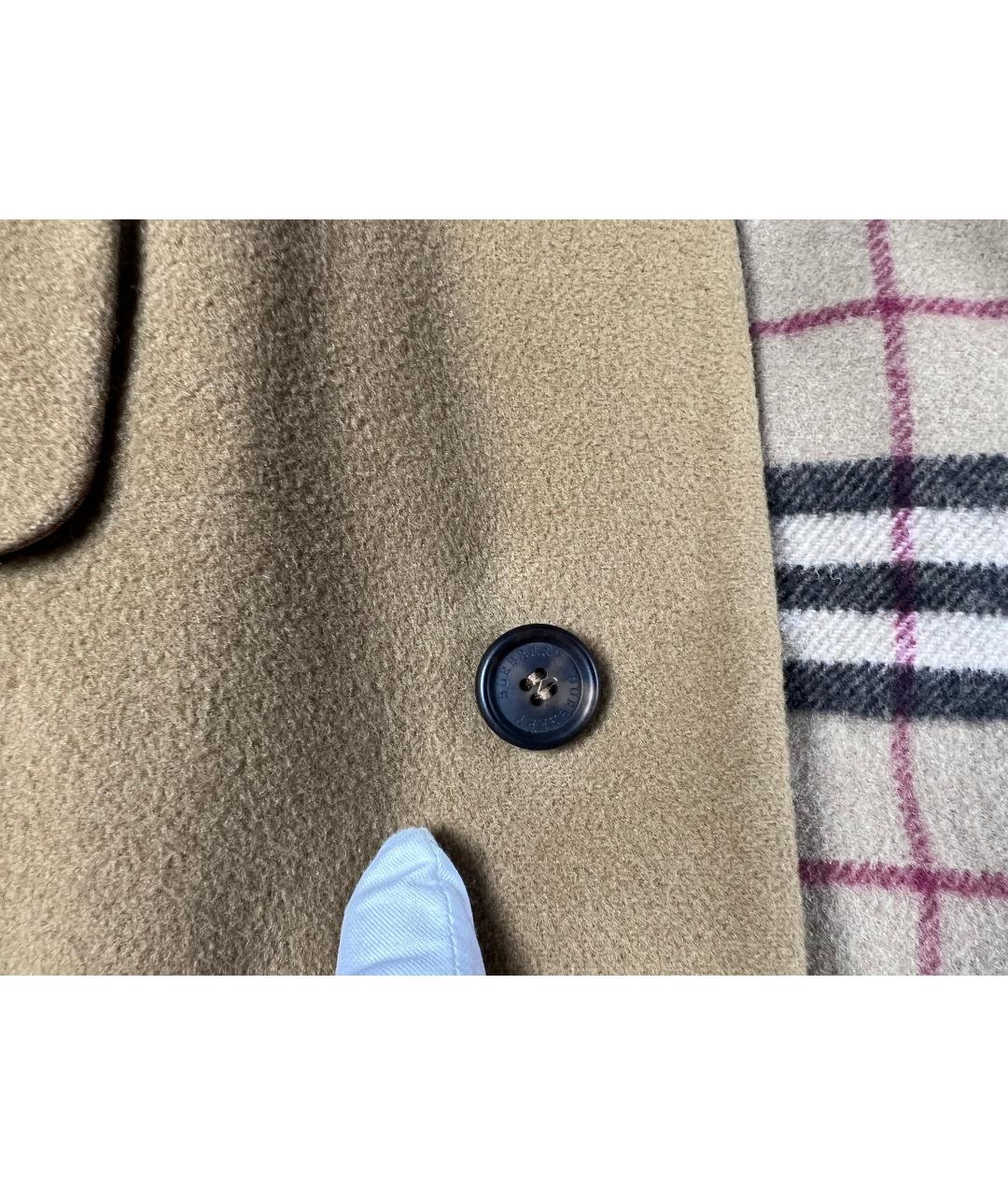 BURBERRY Коричневая кашемировая куртка, фото 6
