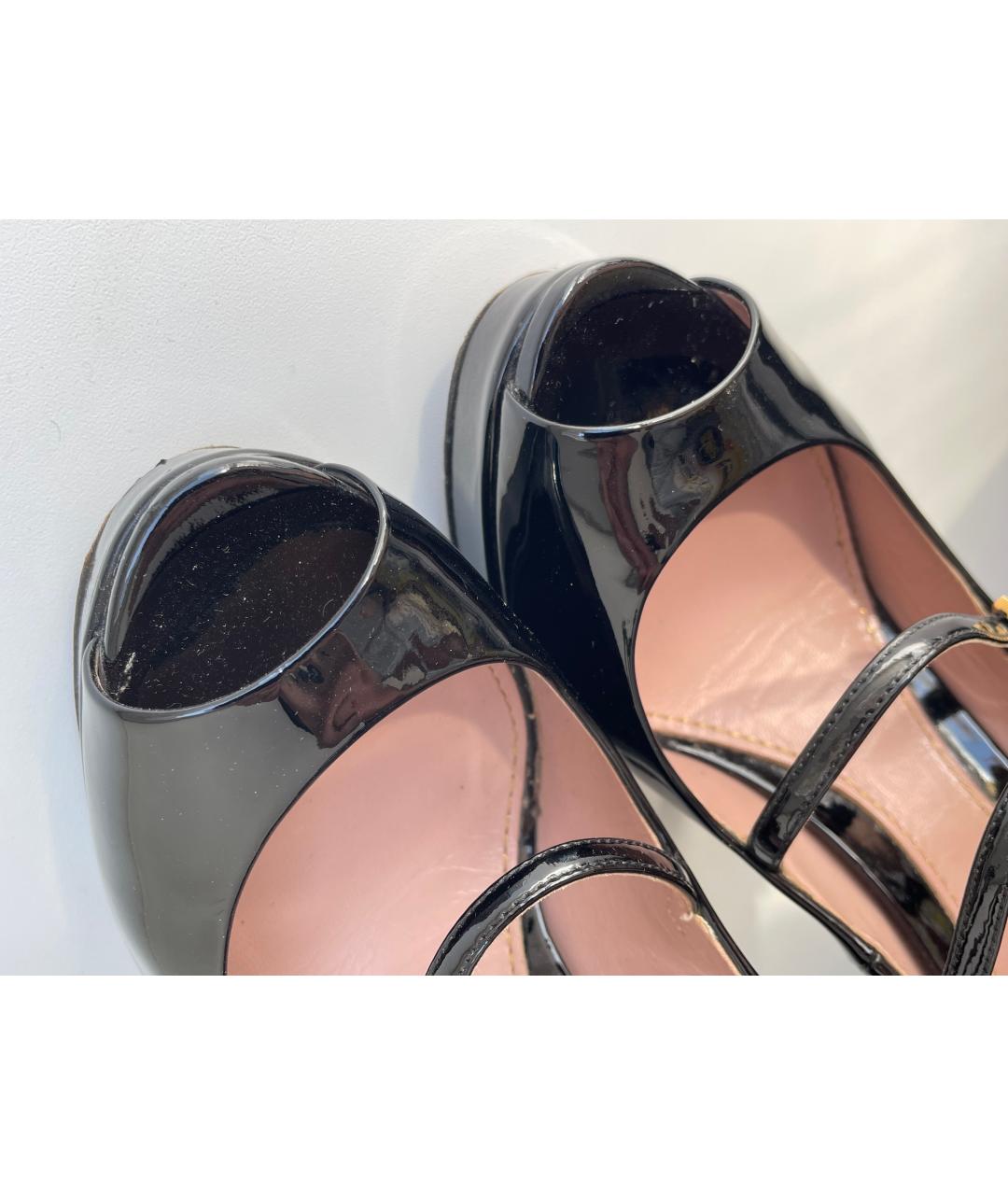 GUCCI Черные туфли из лакированной кожи, фото 7