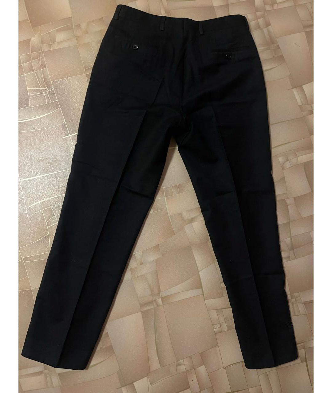 LOUIS FERAUD Черные шерстяные классические брюки, фото 2