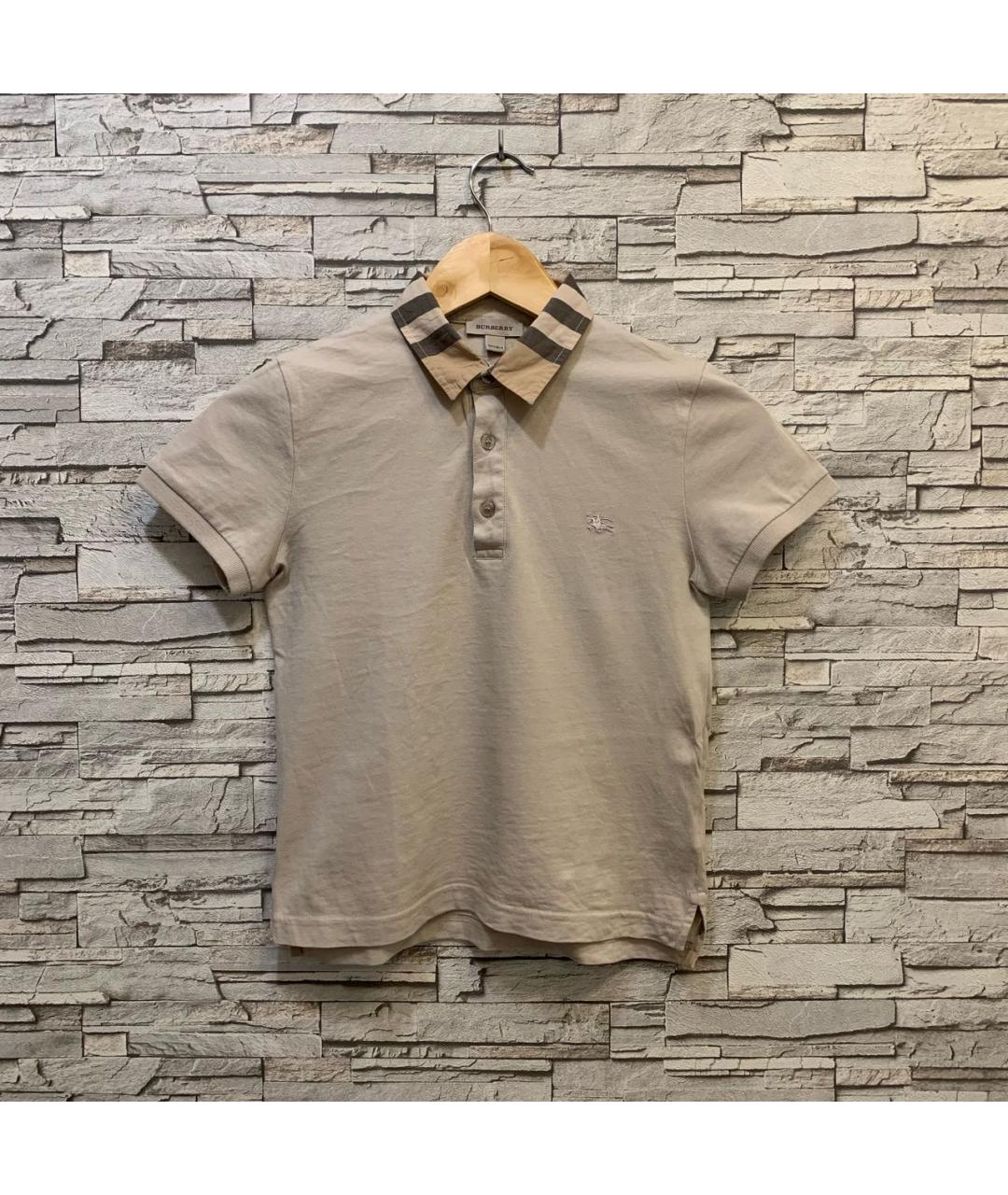 Burberry polo beige best sale