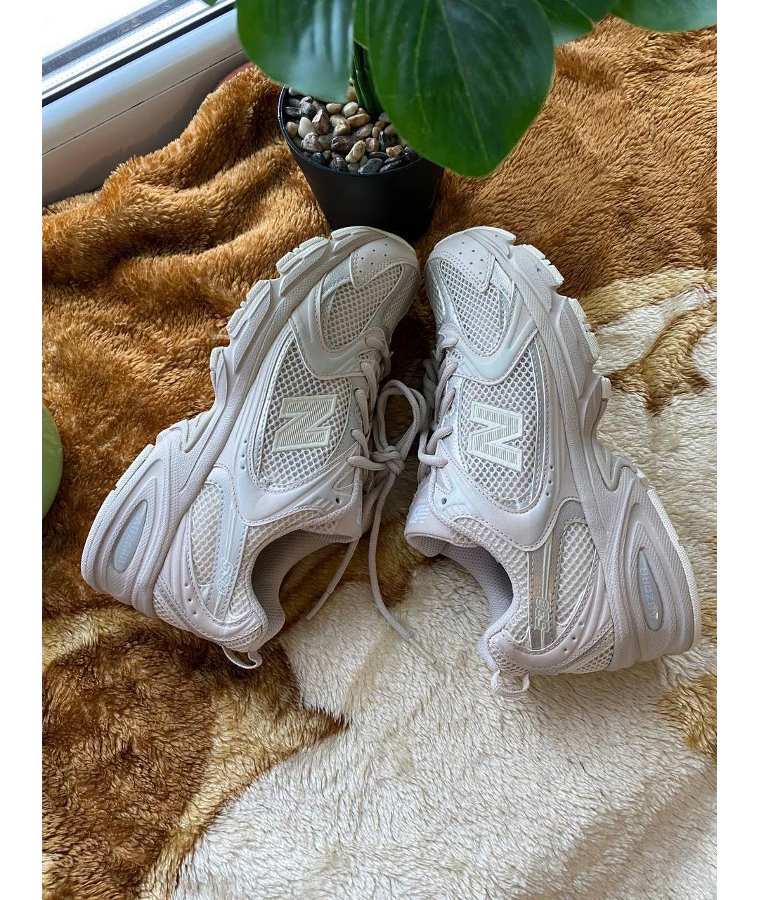 NEW BALANCE Бежевые кроссовки из искусственной кожи, фото 2