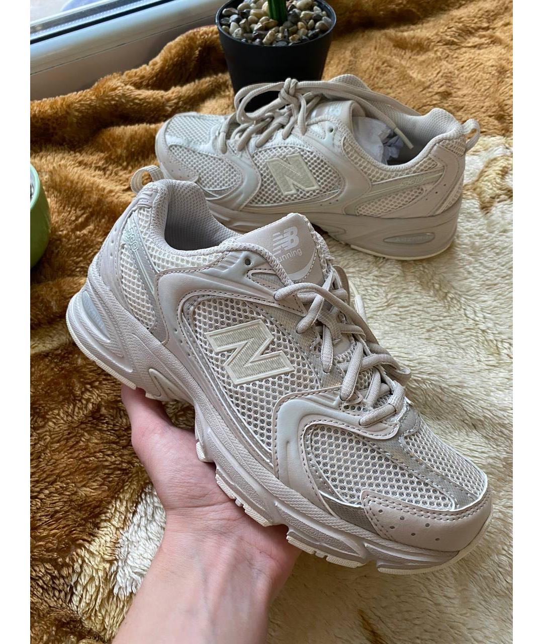 NEW BALANCE Бежевые кроссовки из искусственной кожи, фото 6