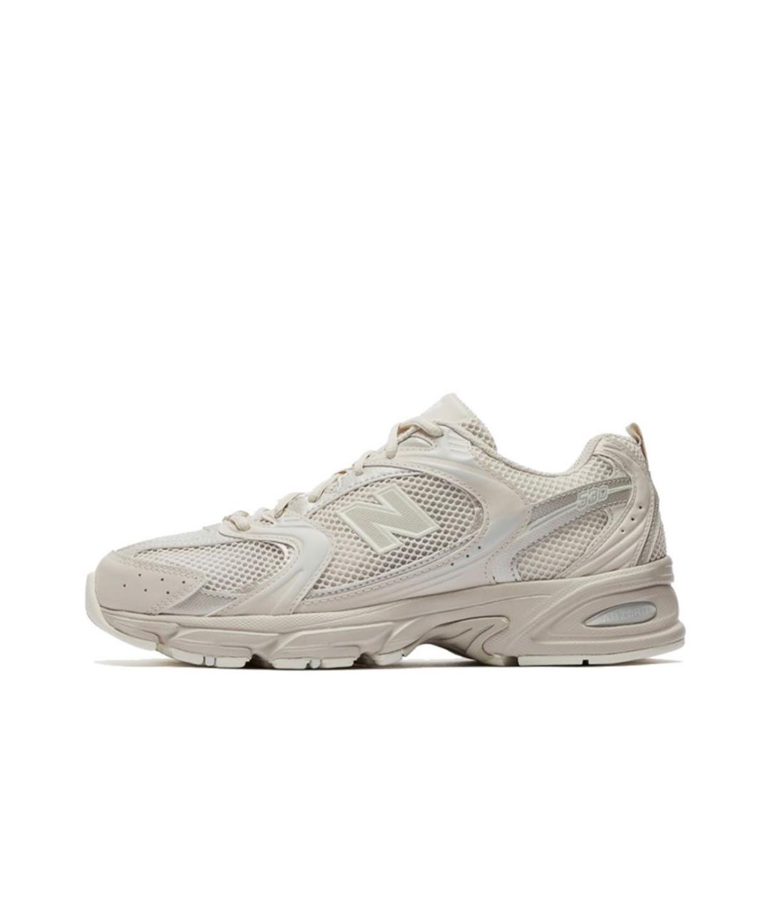 NEW BALANCE Бежевые кроссовки из искусственной кожи, фото 7