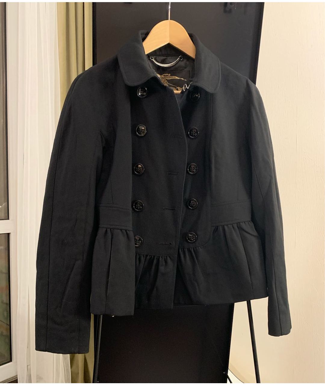 BURBERRY VINTAGE Черный шерстяной жакет/пиджак, фото 7