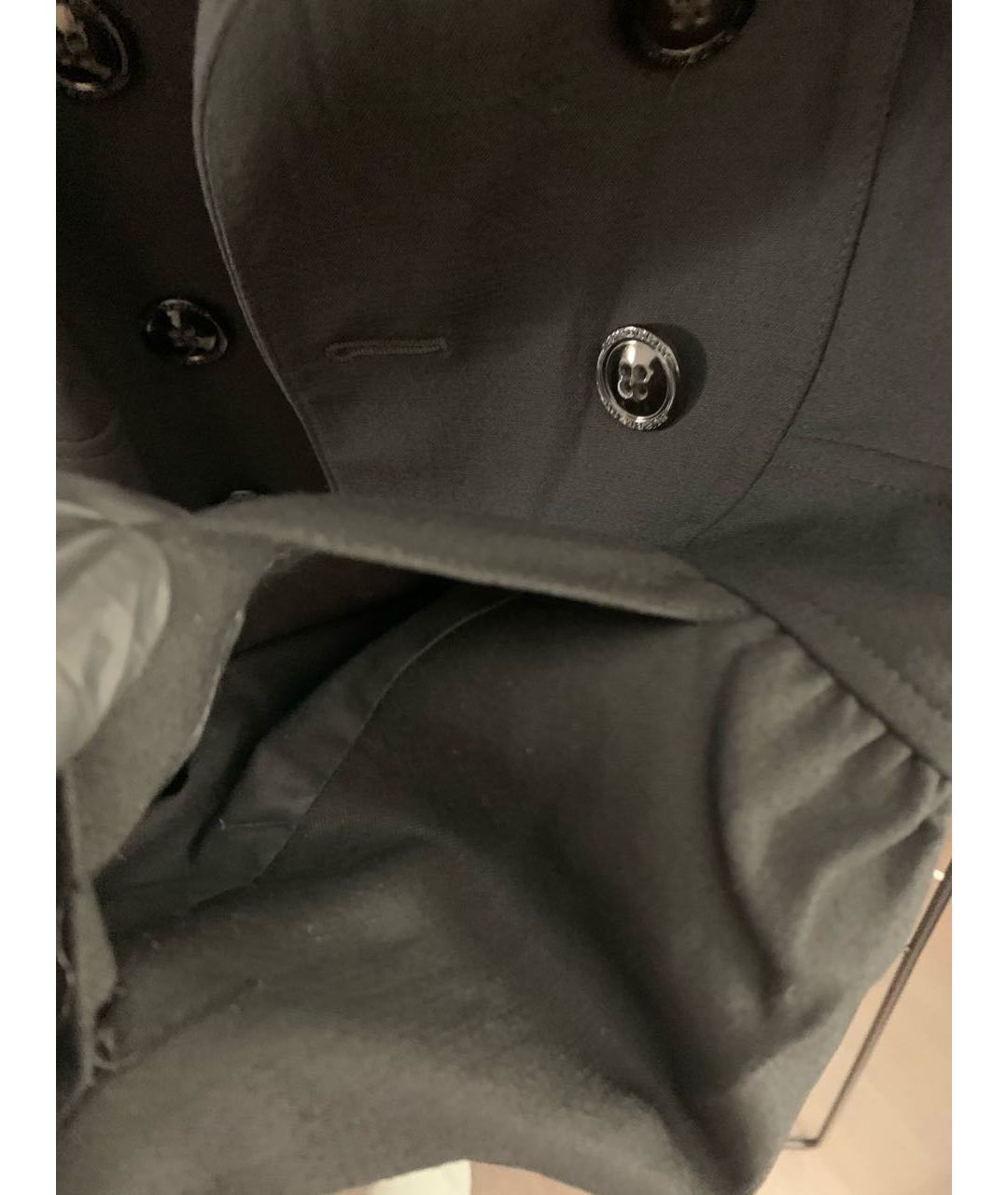 BURBERRY VINTAGE Черный шерстяной жакет/пиджак, фото 4