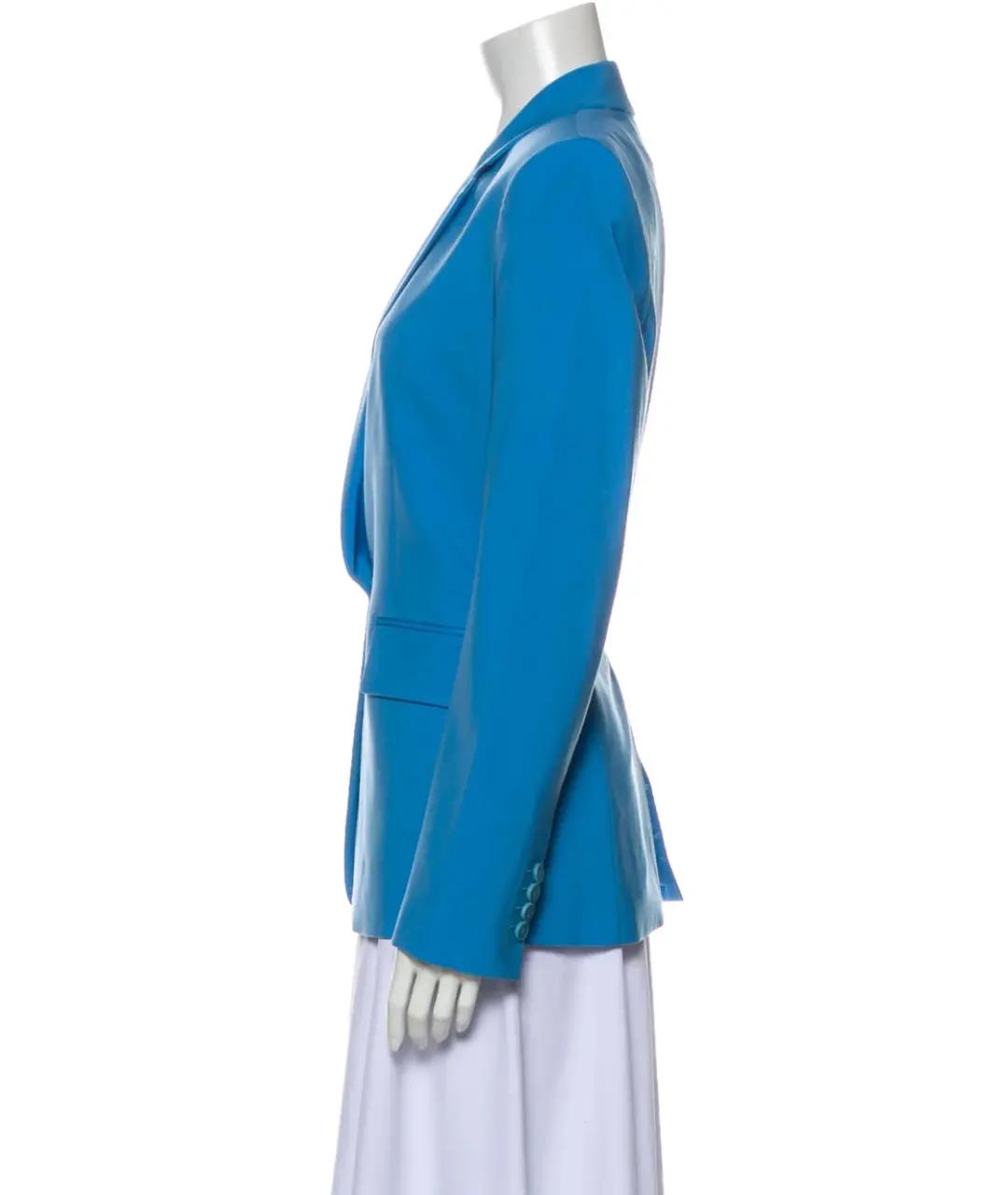 THEORY Голубой шерстяной жакет/пиджак, фото 3