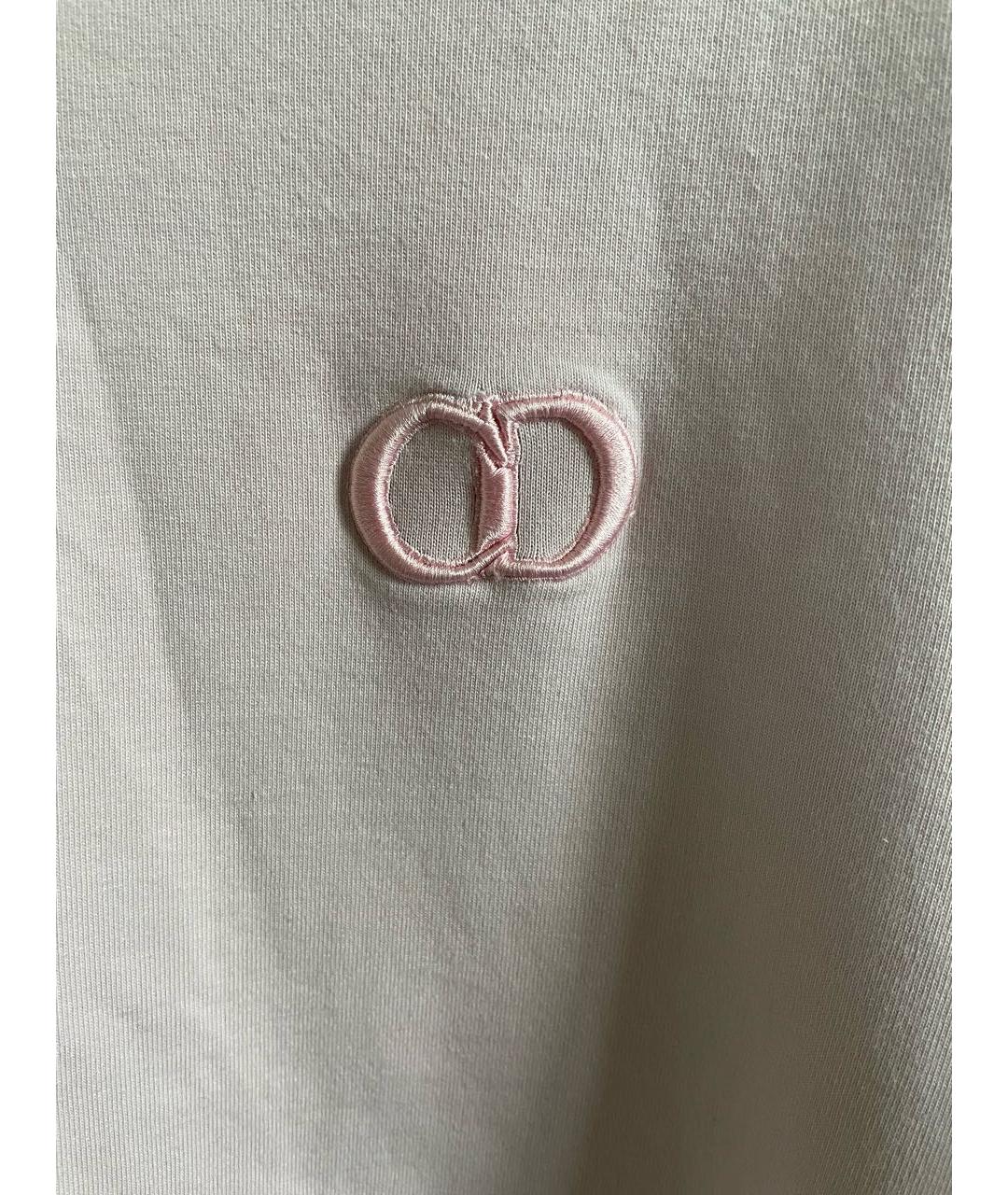 CHRISTIAN DIOR Розовая хлопковая футболка, фото 4