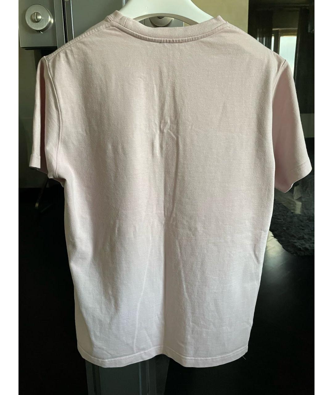 CHRISTIAN DIOR Розовая хлопковая футболка, фото 2