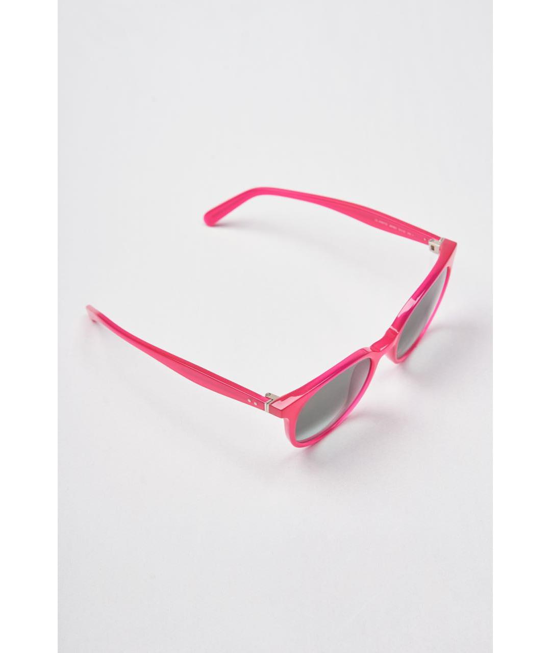 CELINE PRE-OWNED Розовые пластиковые солнцезащитные очки, фото 2
