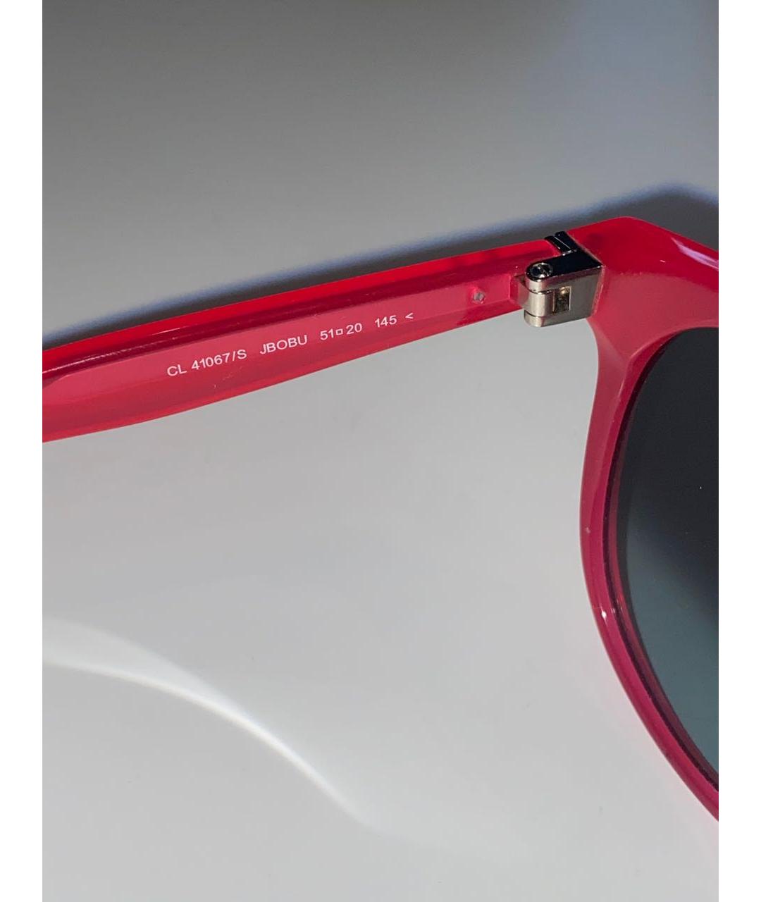 CELINE PRE-OWNED Розовые пластиковые солнцезащитные очки, фото 6