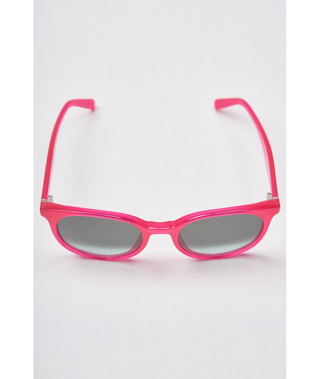 CELINE PRE-OWNED Розовые пластиковые солнцезащитные очки, фото 7