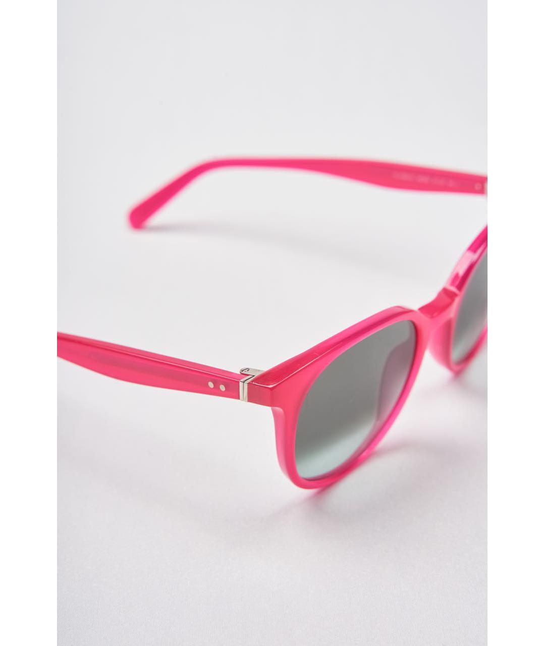 CELINE PRE-OWNED Розовые пластиковые солнцезащитные очки, фото 3