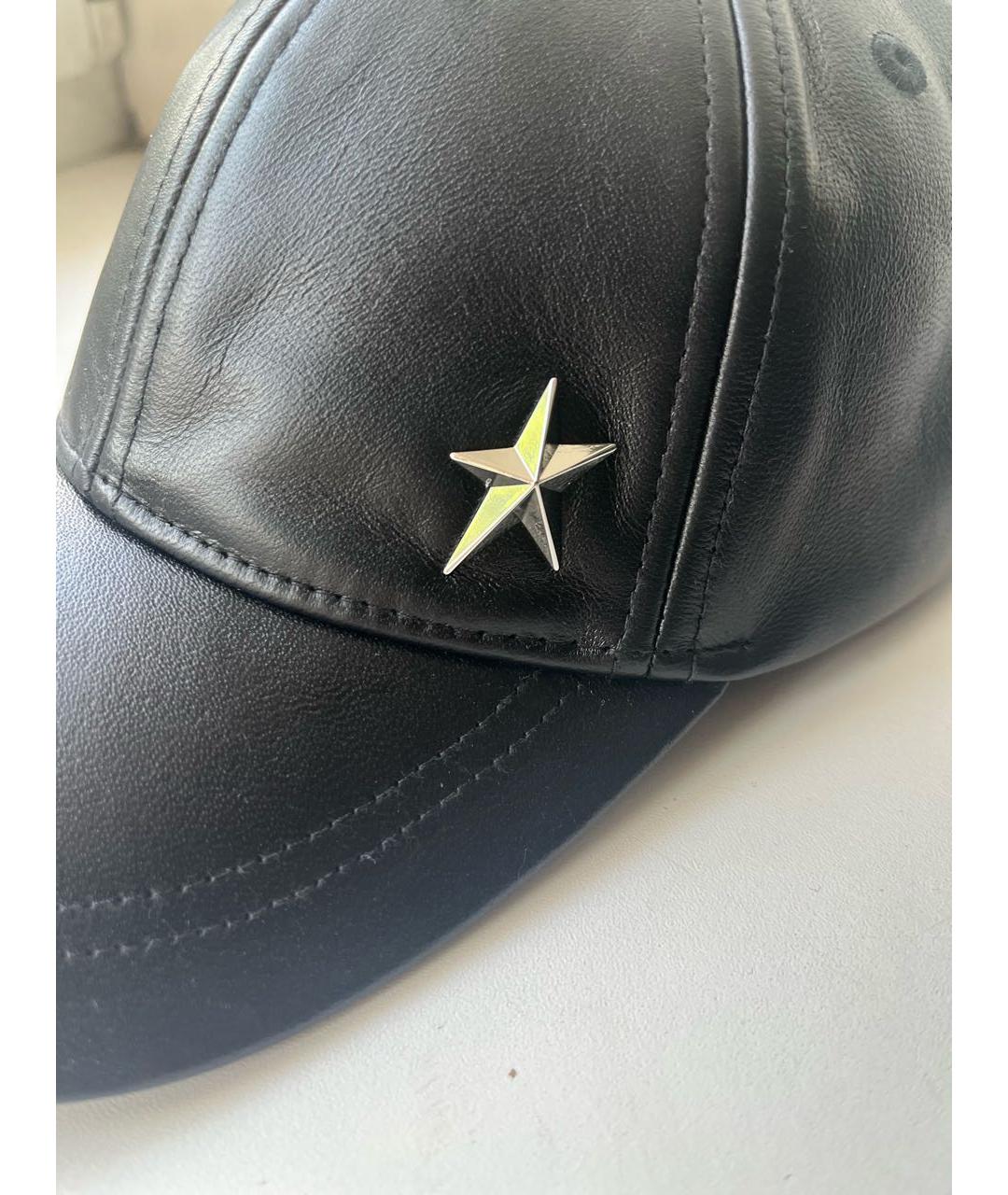 MUGLER Черная кожаная кепка, фото 4