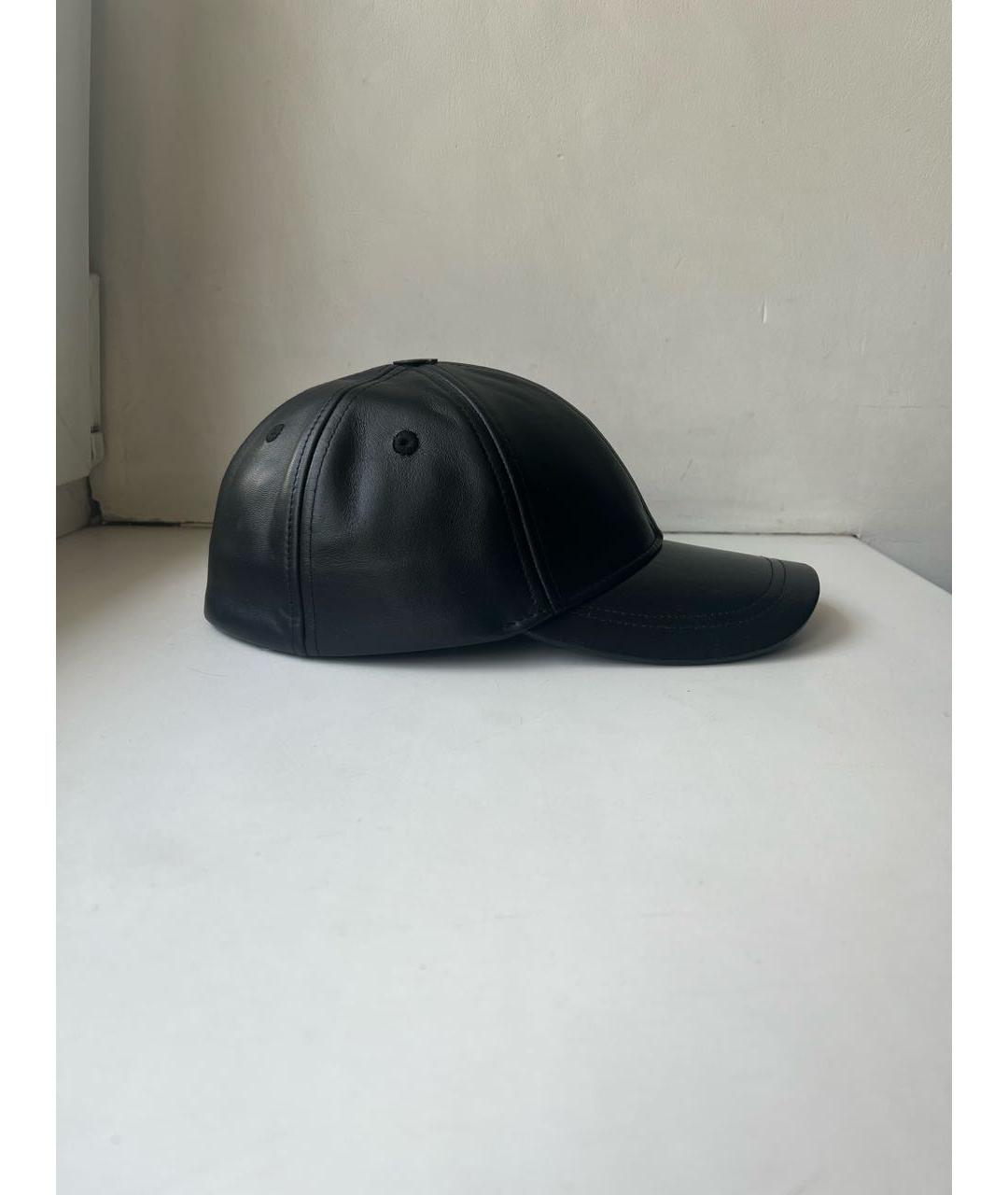 MUGLER Черная кожаная кепка, фото 2