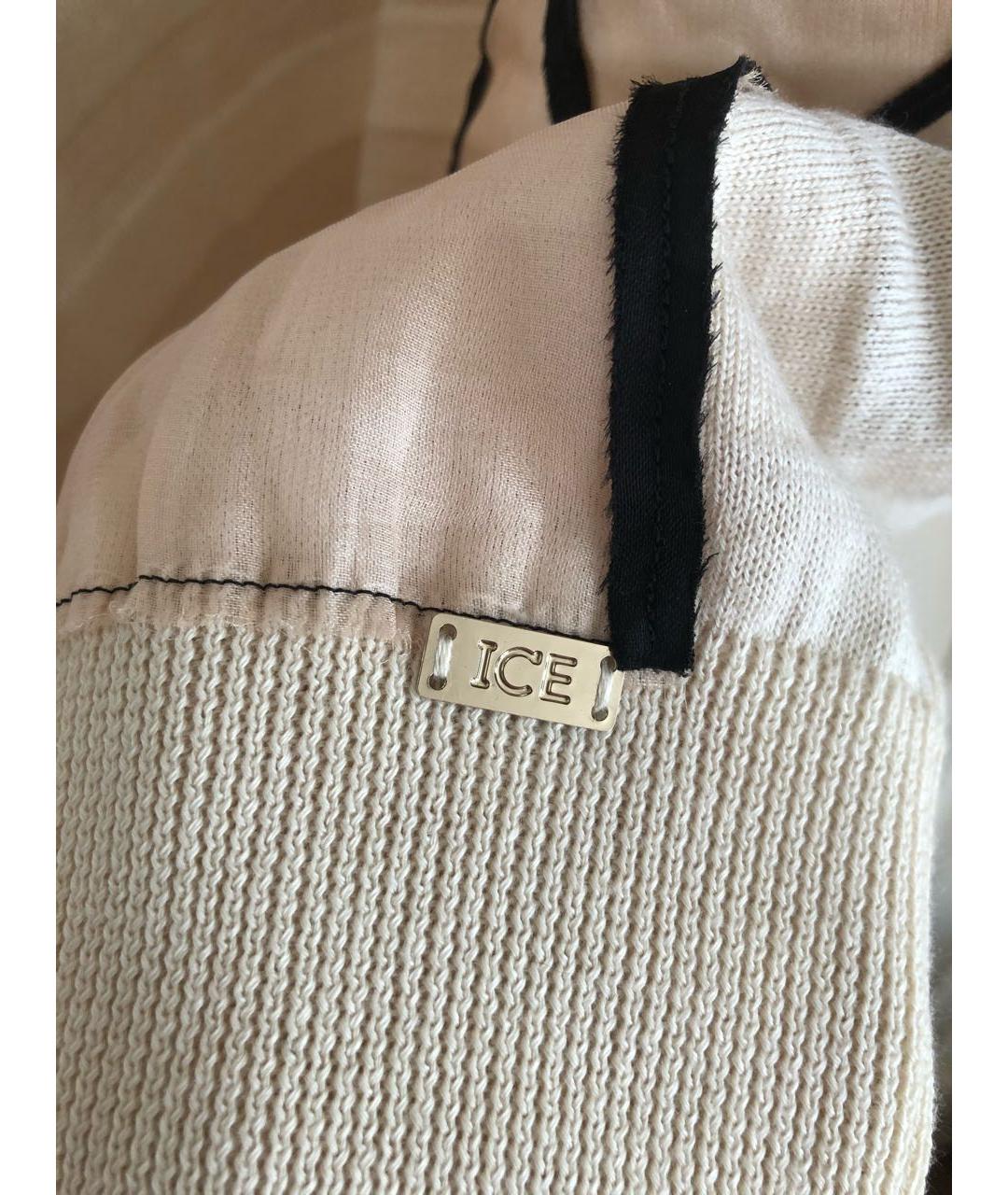 ICEBERG Бежевое хлопковое повседневное платье, фото 3