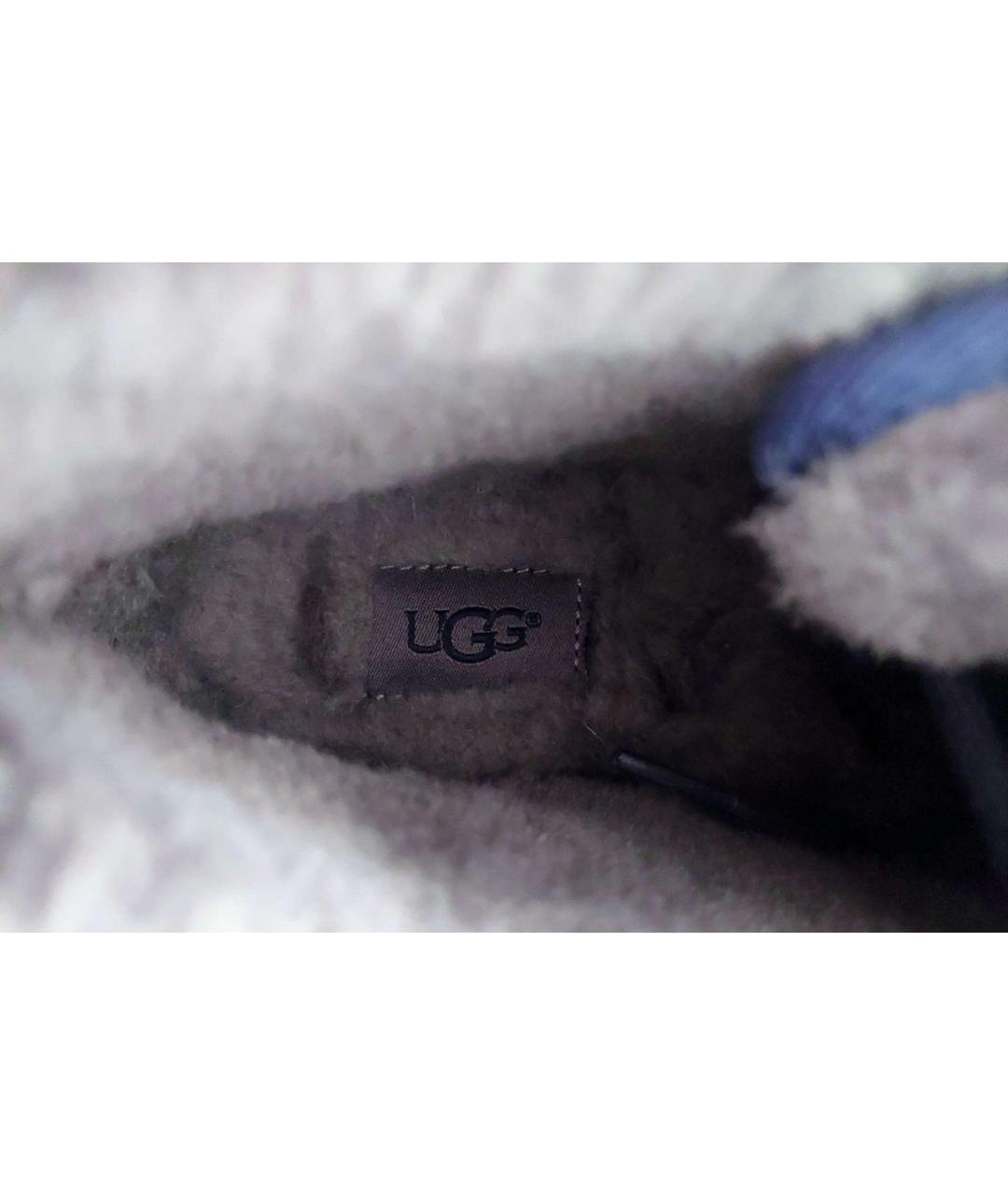 UGG AUSTRALIA Темно-синие замшевые низкие ботинки, фото 9