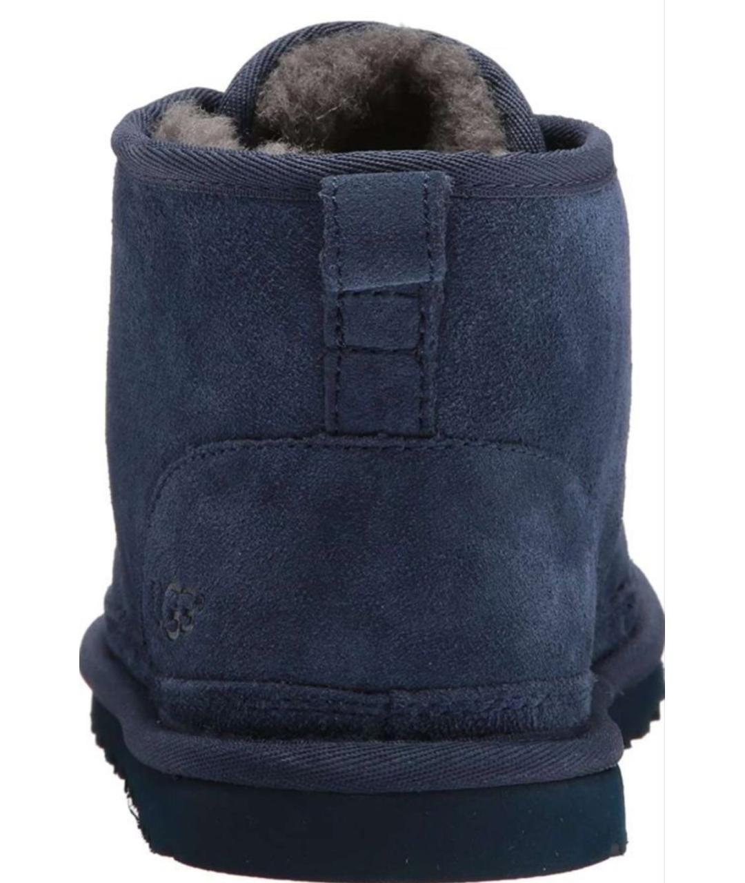 UGG AUSTRALIA Темно-синие замшевые низкие ботинки, фото 4
