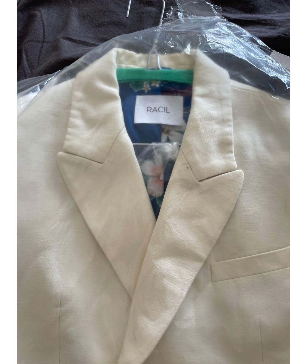 RACIL Белый шерстяной жакет/пиджак, фото 5