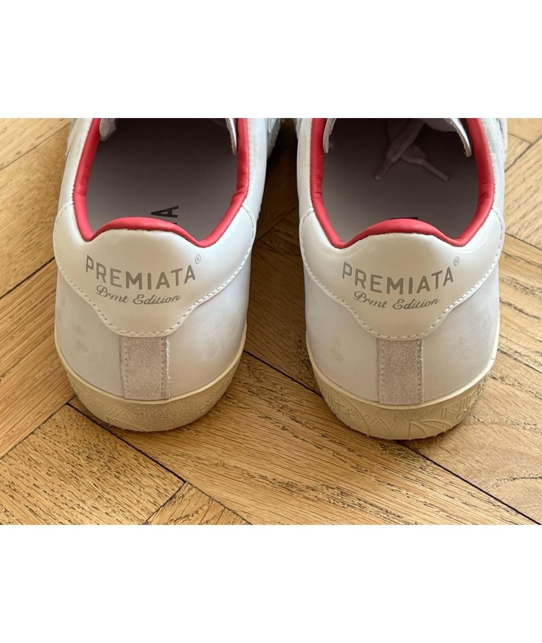 PREMIATA Белые кожаные кеды, фото 4