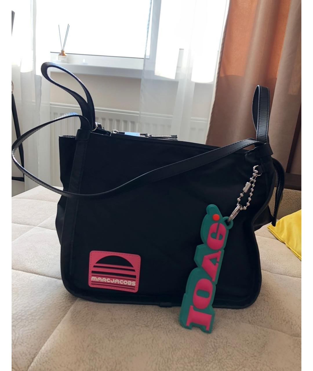 MARC JACOBS Черная тканевая сумка с короткими ручками, фото 9