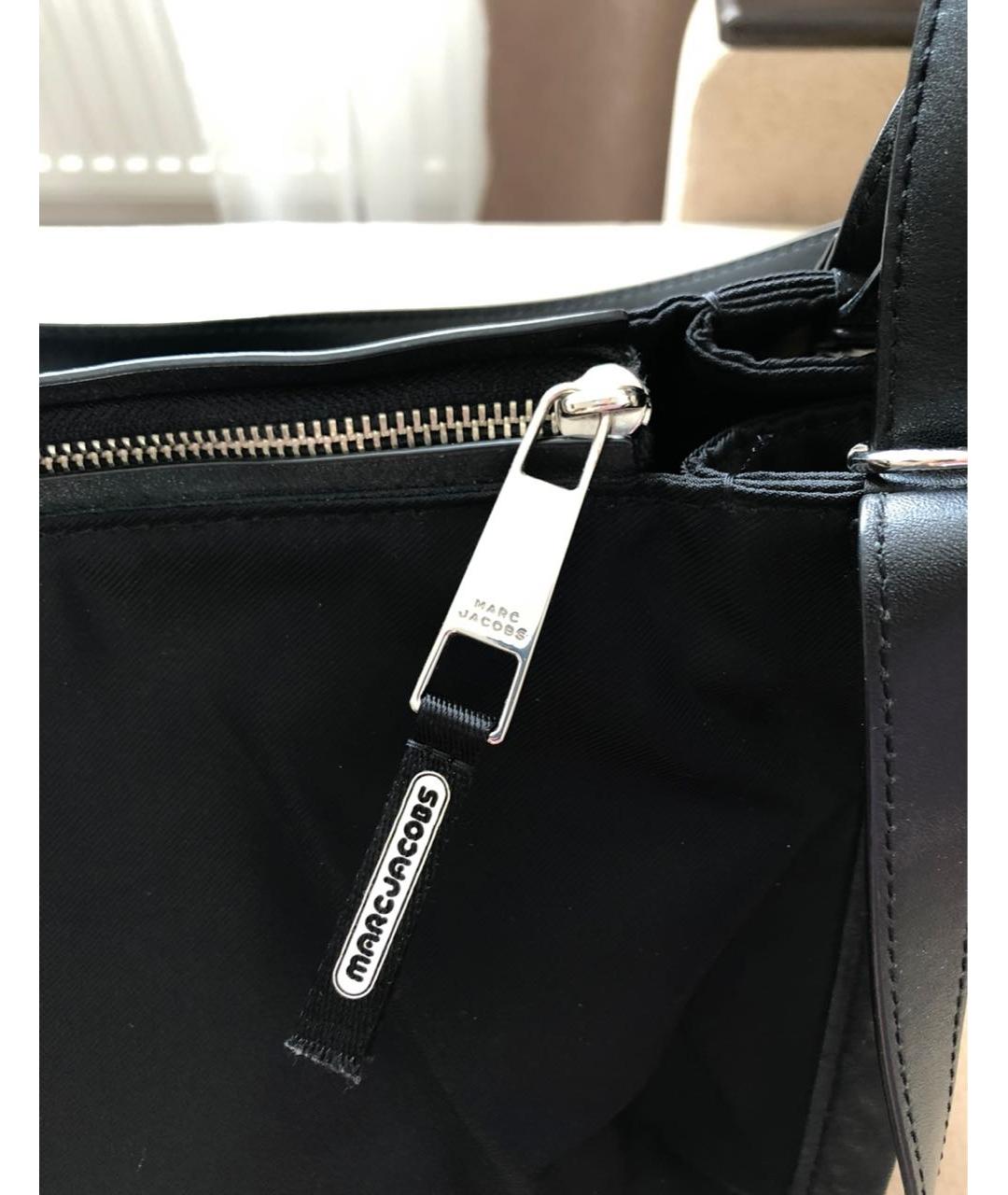 MARC JACOBS Черная тканевая сумка с короткими ручками, фото 8