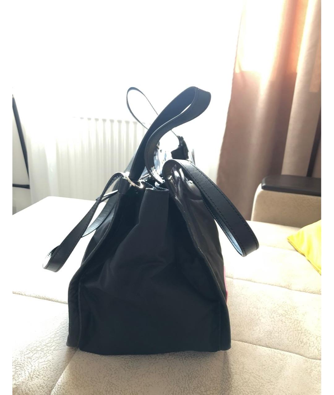 MARC JACOBS Черная тканевая сумка с короткими ручками, фото 2
