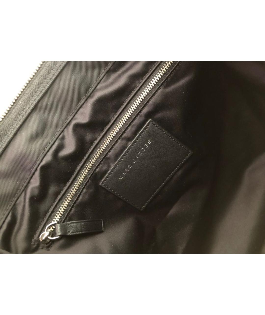 MARC JACOBS Черная тканевая сумка с короткими ручками, фото 4