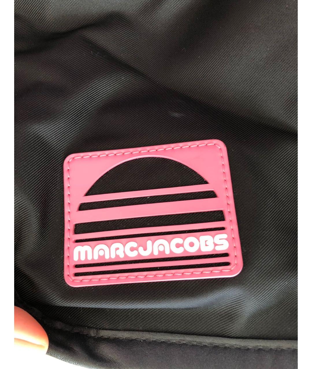 MARC JACOBS Черная тканевая сумка с короткими ручками, фото 6