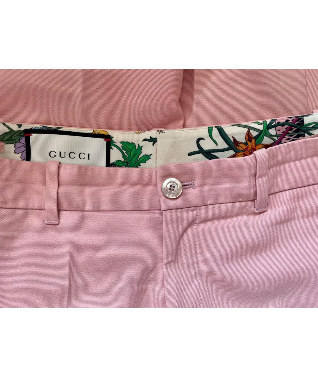 GUCCI Розовый хлопковый костюм с брюками, фото 6