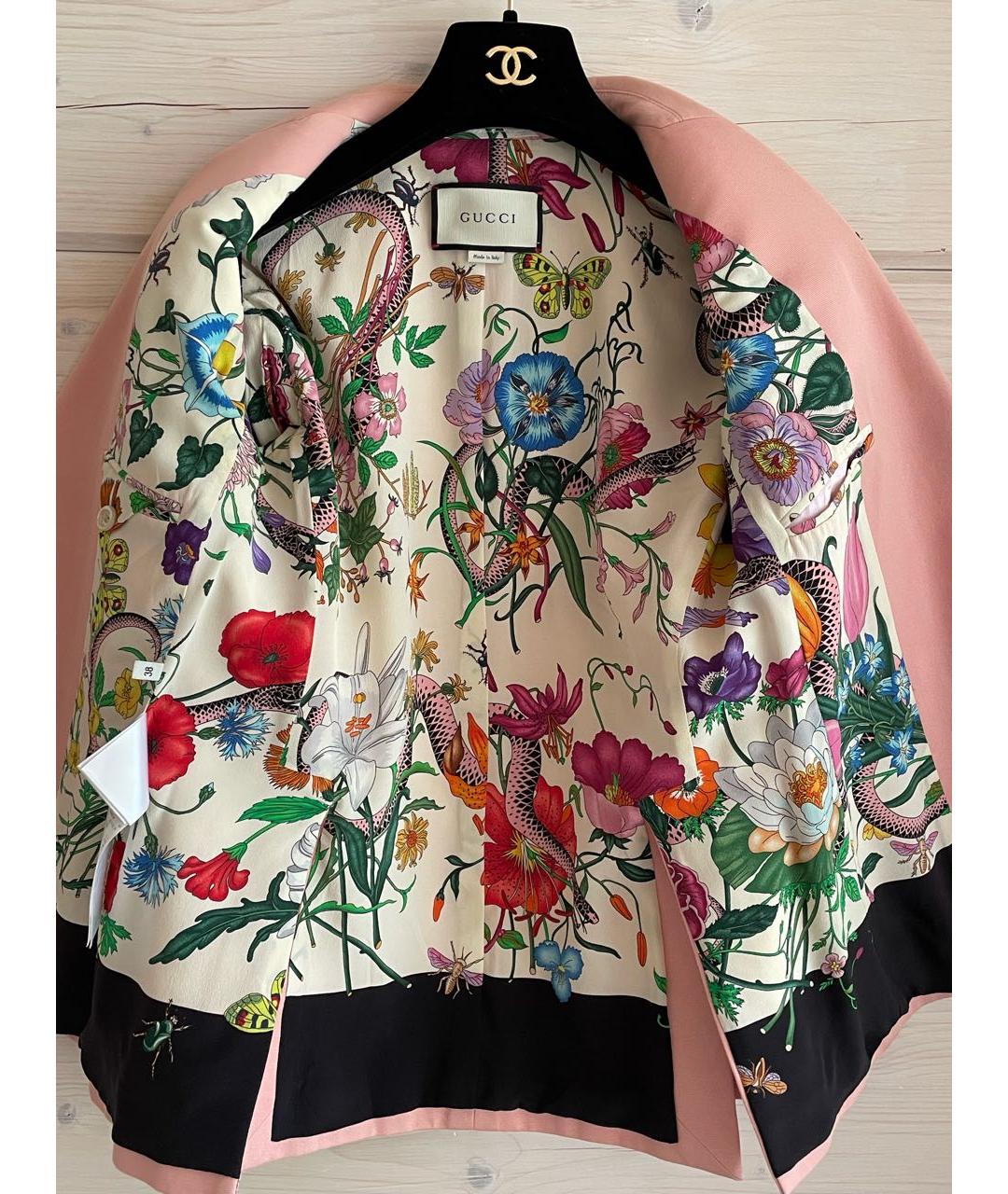 GUCCI Розовый хлопковый костюм с брюками, фото 3