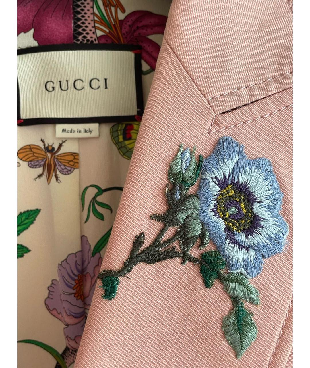GUCCI Розовый хлопковый костюм с брюками, фото 4