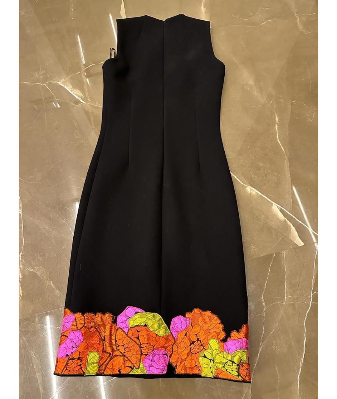BOTTEGA VENETA Черное полиэстеровое коктейльное платье, фото 4