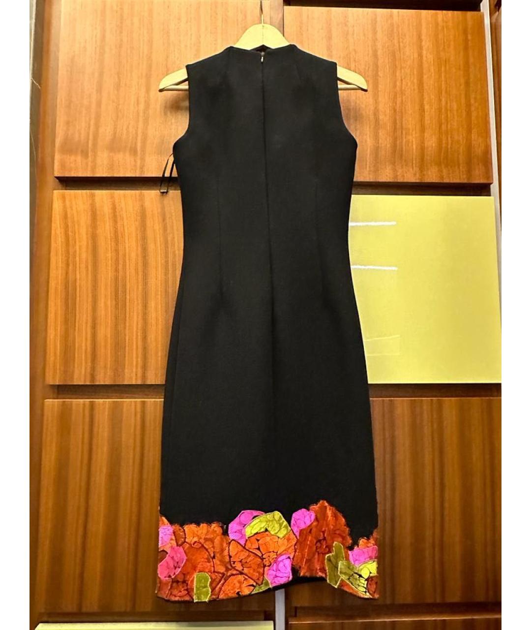 BOTTEGA VENETA Черное полиэстеровое коктейльное платье, фото 2