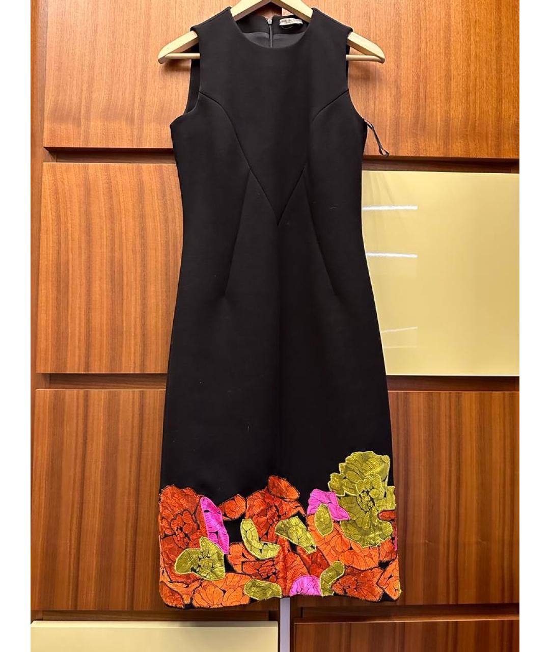 BOTTEGA VENETA Черное полиэстеровое коктейльное платье, фото 8