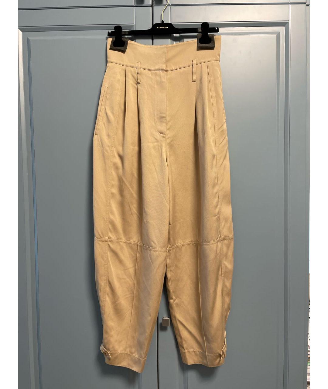 GIVENCHY Бежевые вискозные брюки широкие, фото 3