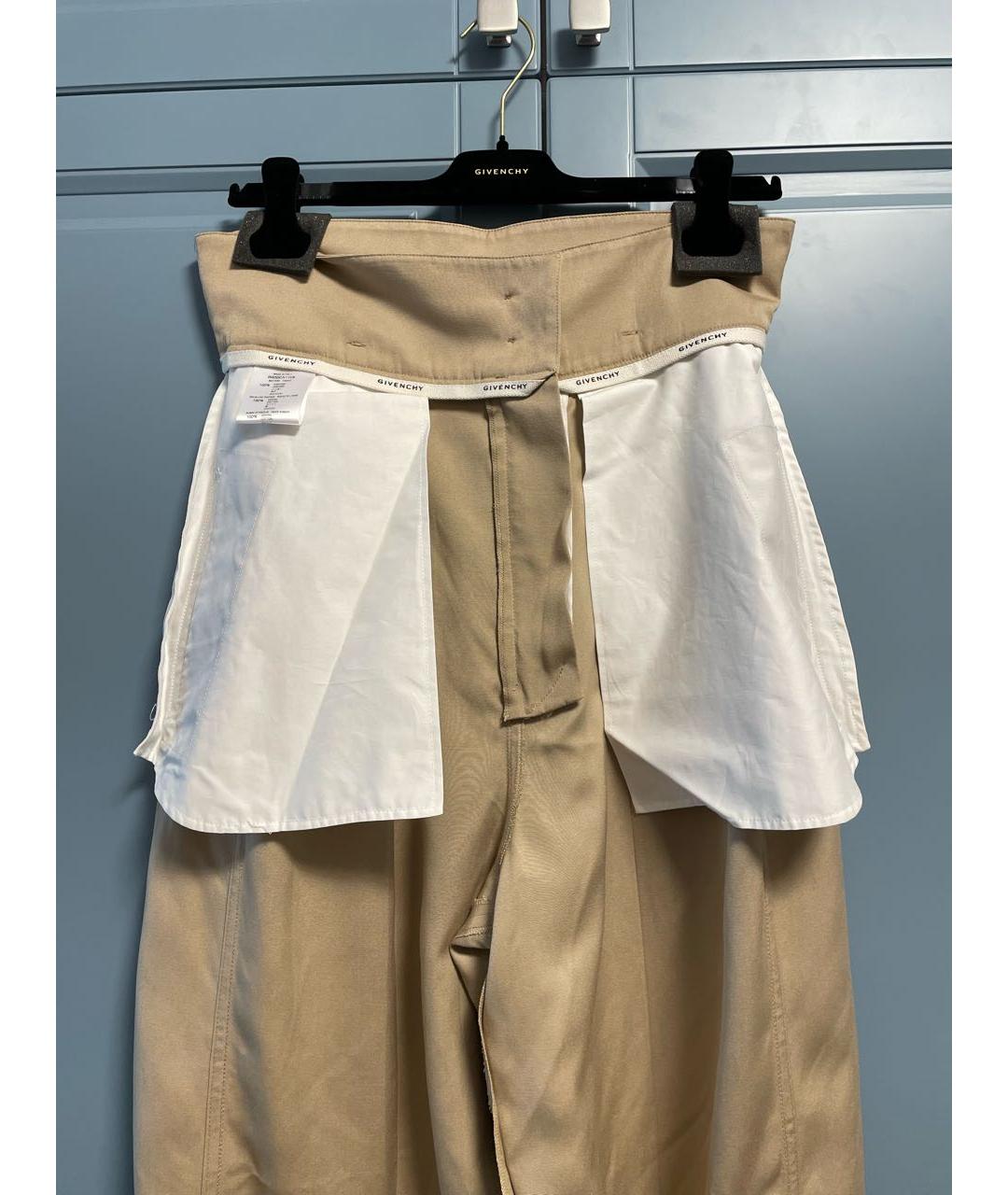 GIVENCHY Бежевые вискозные брюки широкие, фото 4