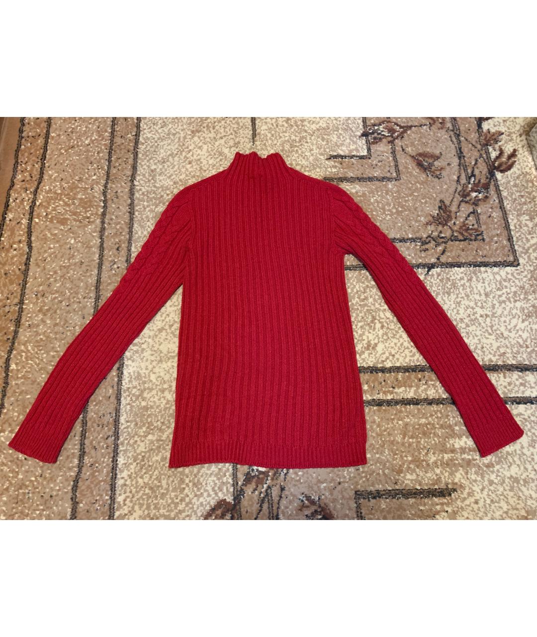 PINKO Красный шерстяной джемпер / свитер, фото 2