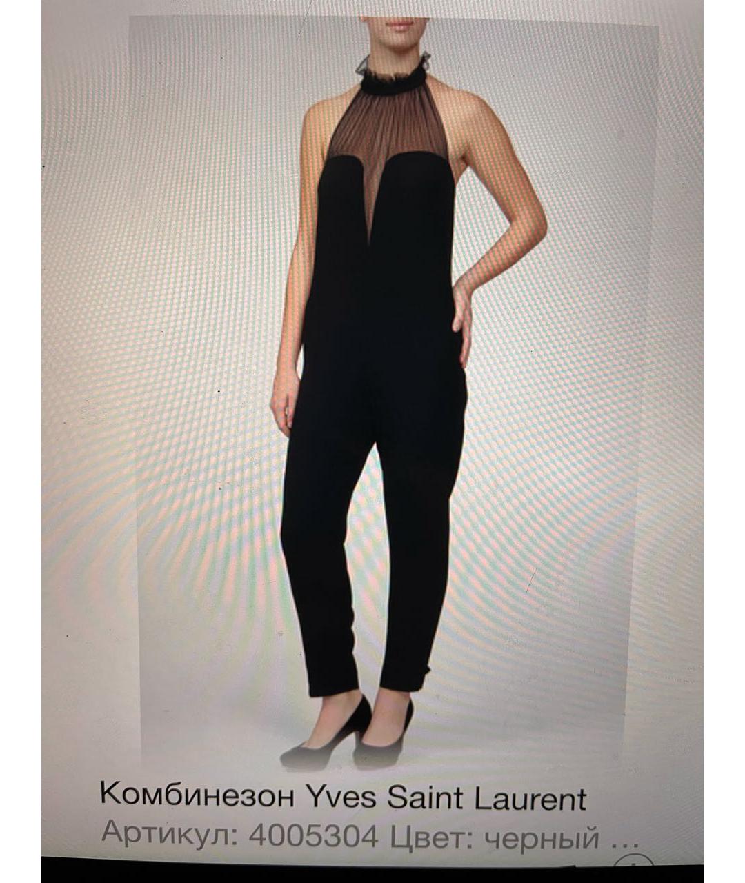 SAINT LAURENT Черный комбинезон, фото 4