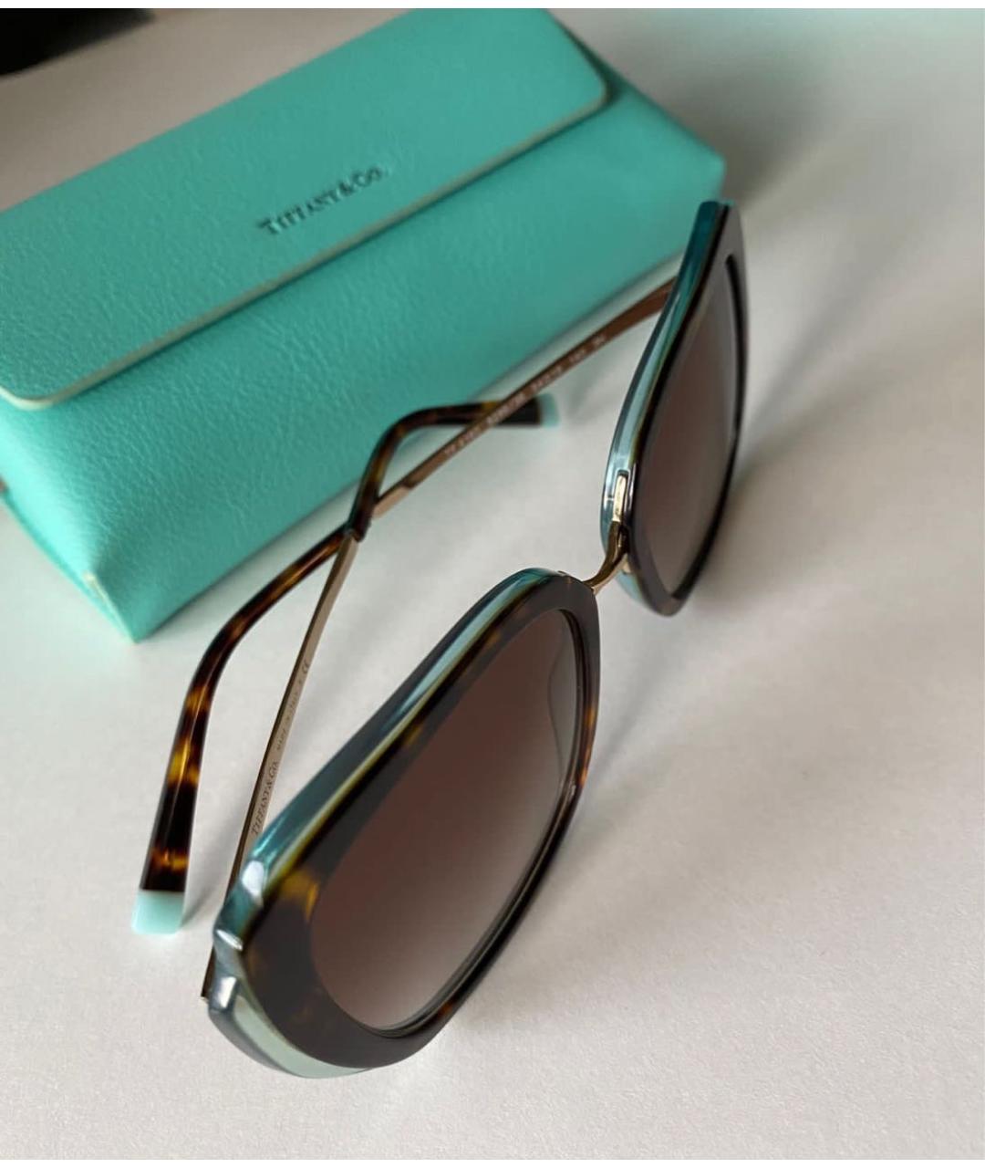 TIFFANY&CO Бирюзовые солнцезащитные очки, фото 2