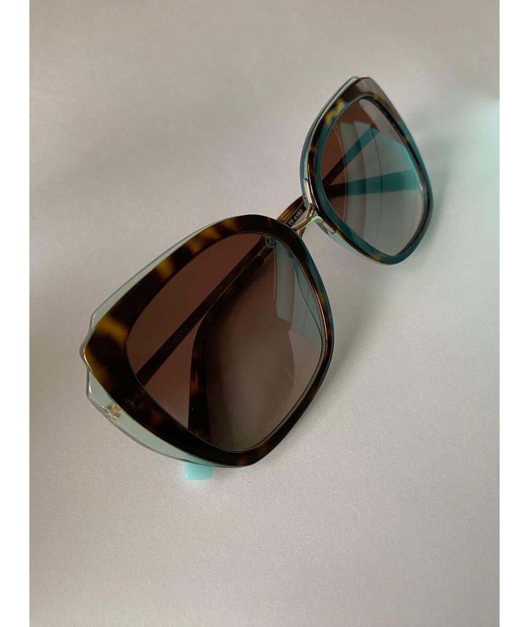 TIFFANY&CO Бирюзовые солнцезащитные очки, фото 5