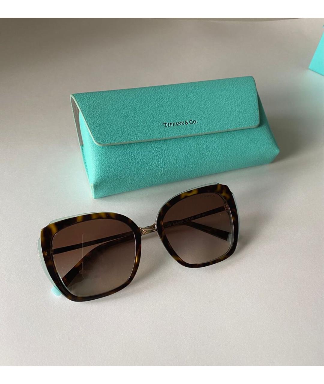 TIFFANY&CO Бирюзовые солнцезащитные очки, фото 8