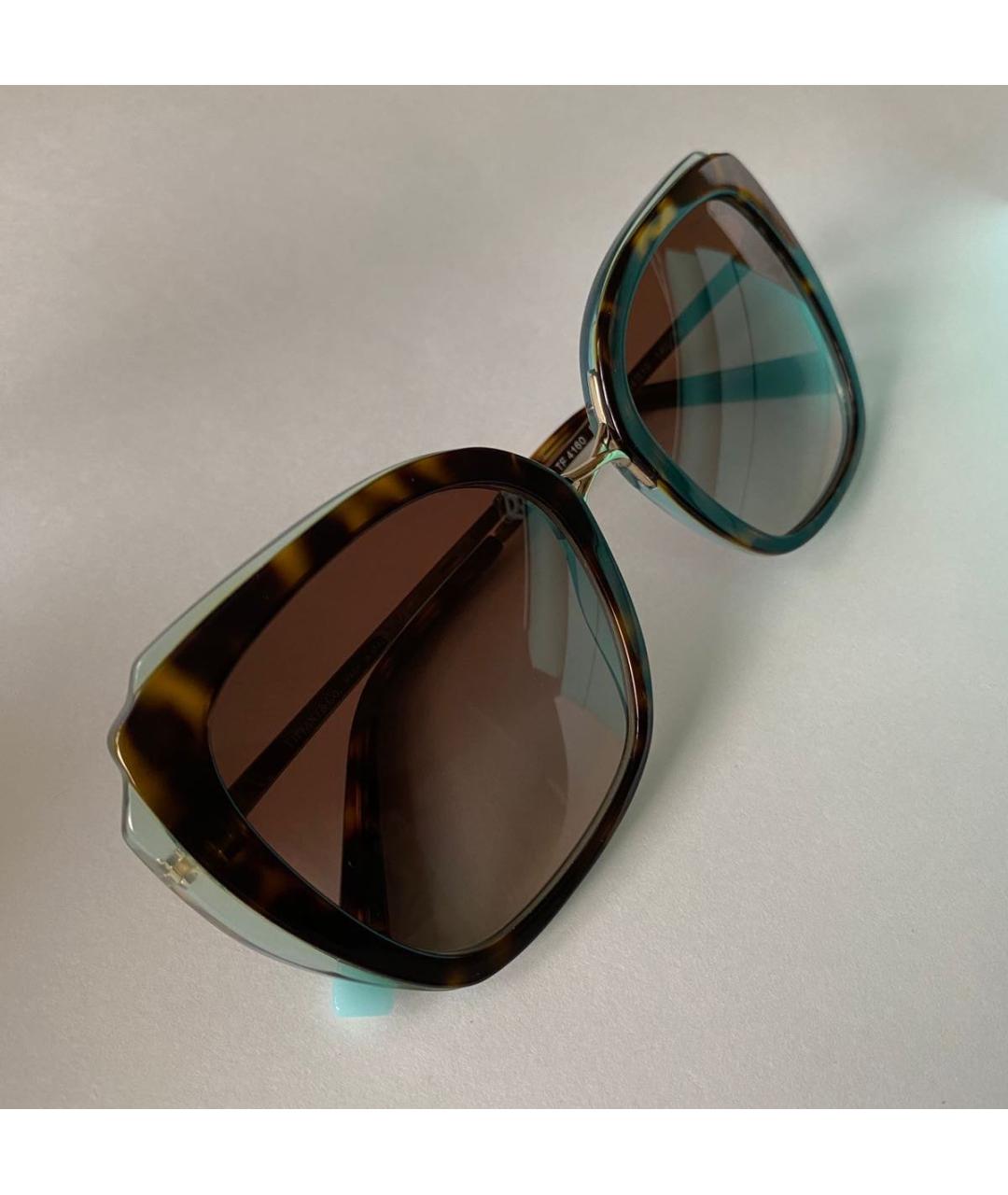TIFFANY&CO Бирюзовые солнцезащитные очки, фото 3