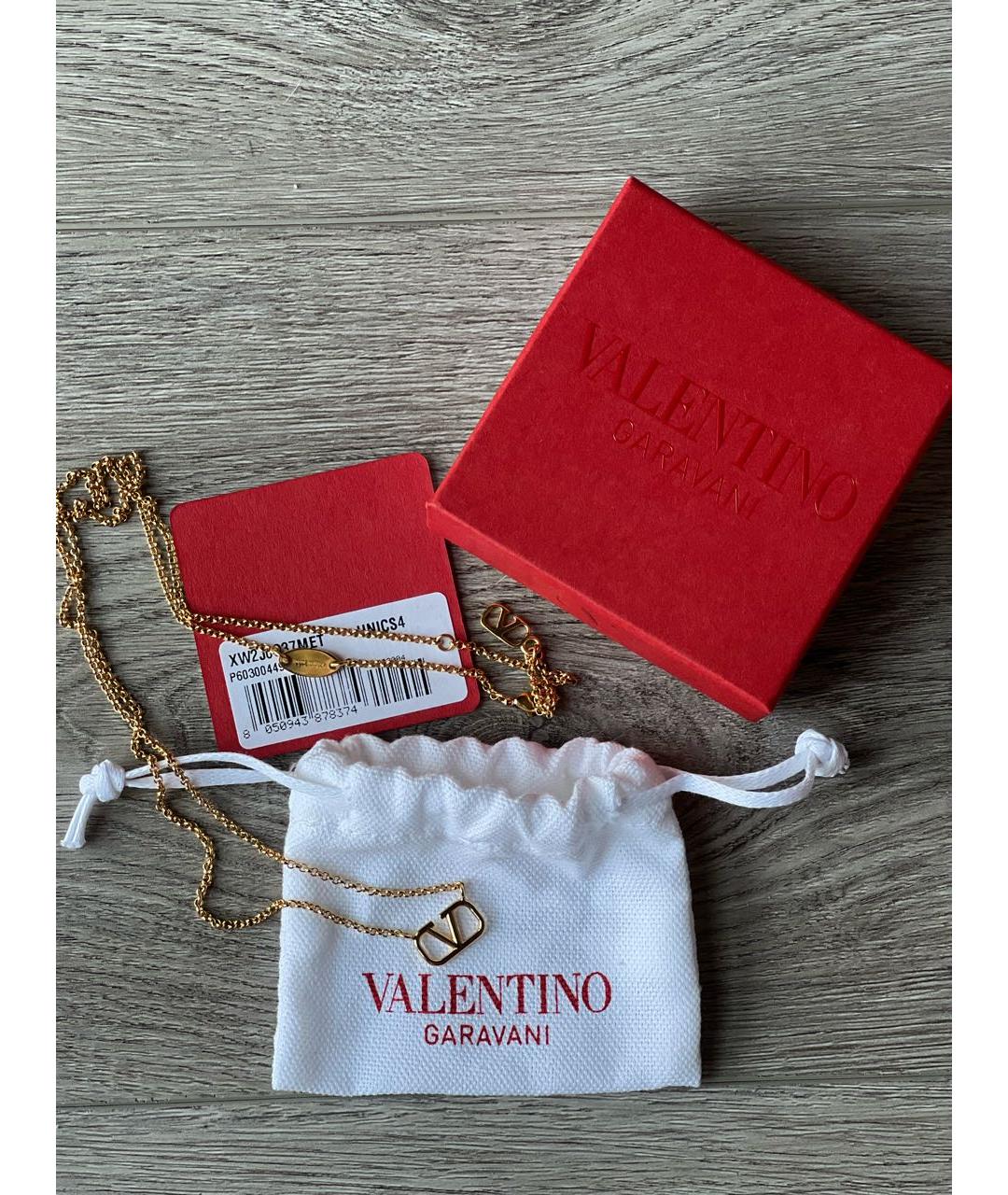 VALENTINO Золотая подвеска, фото 4