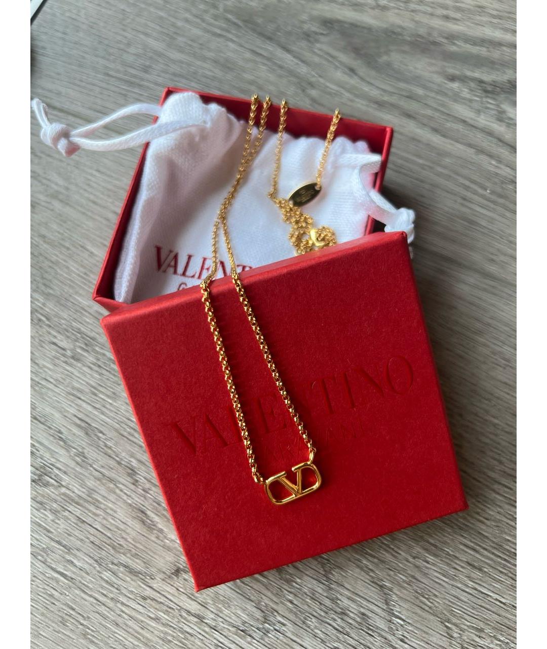 VALENTINO Золотая подвеска, фото 6