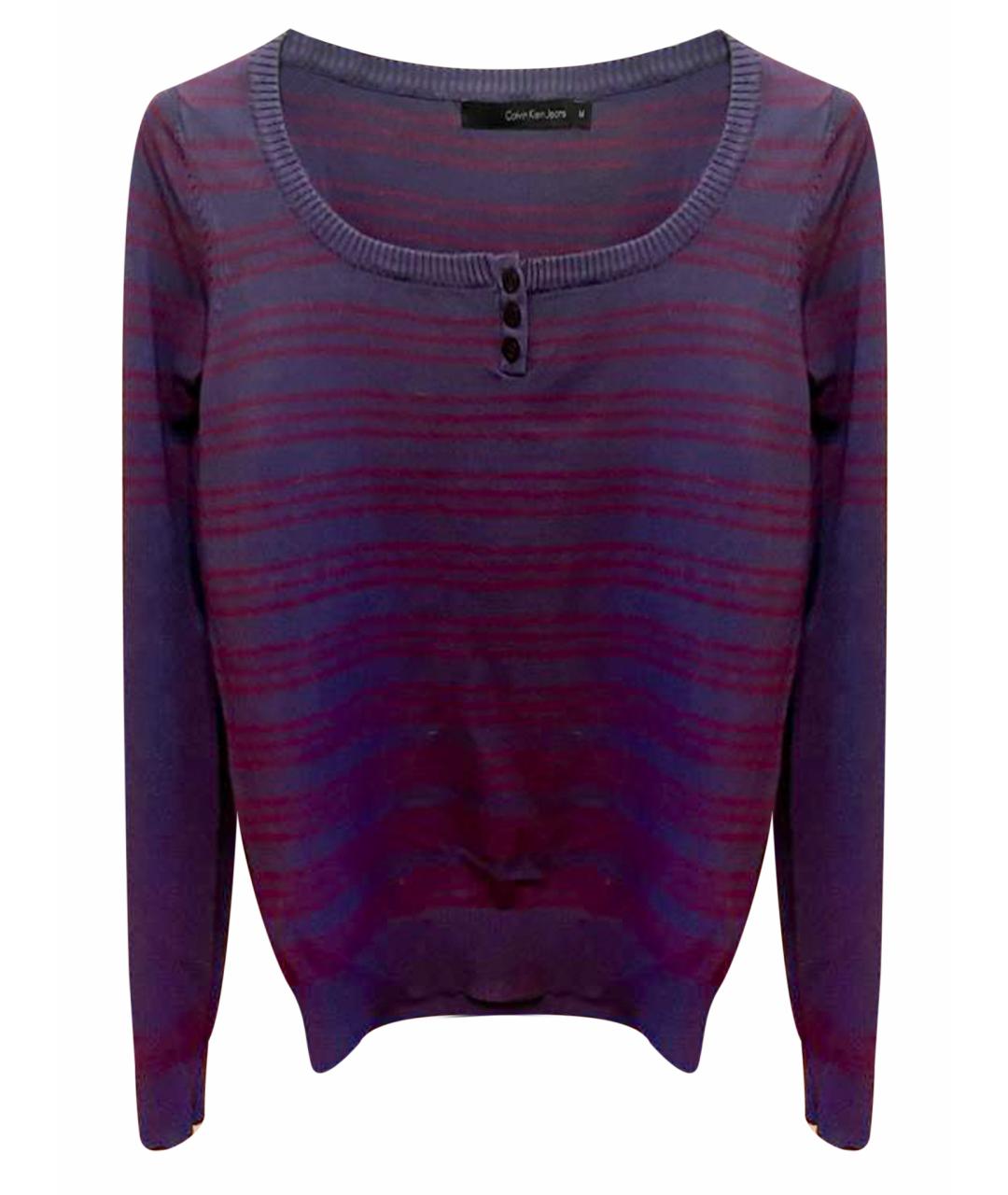 CALVIN KLEIN JEANS Фиолетовый вискозный джемпер / свитер, фото 1