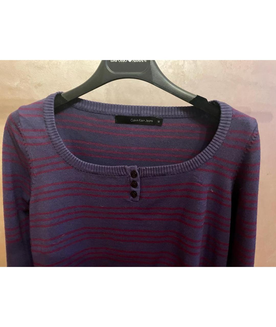 CALVIN KLEIN JEANS Фиолетовый вискозный джемпер / свитер, фото 2