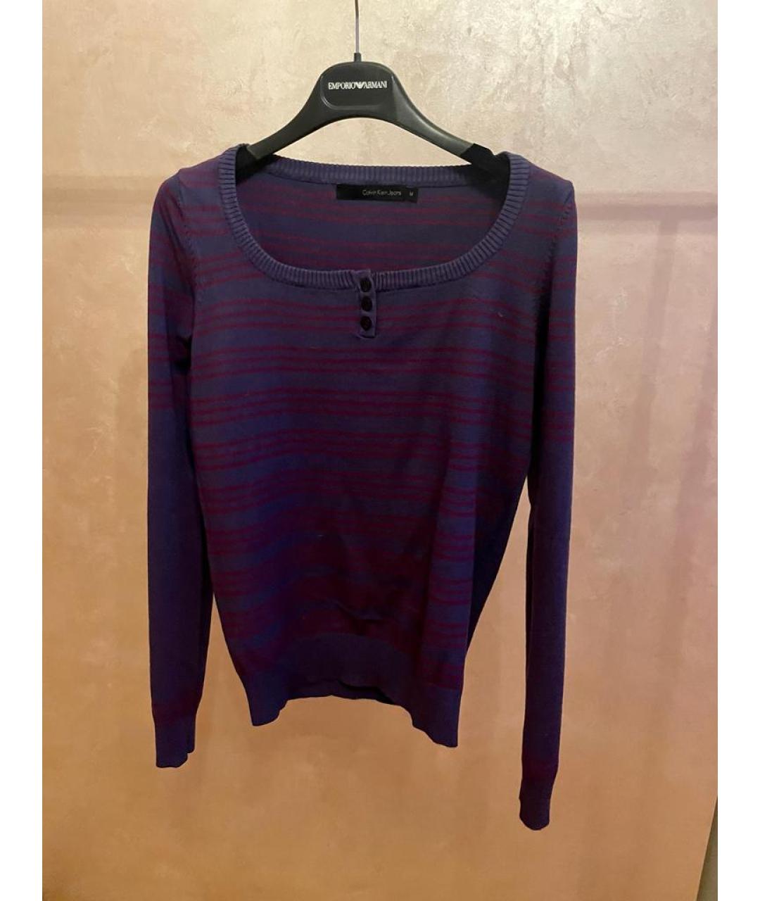 CALVIN KLEIN JEANS Фиолетовый вискозный джемпер / свитер, фото 5